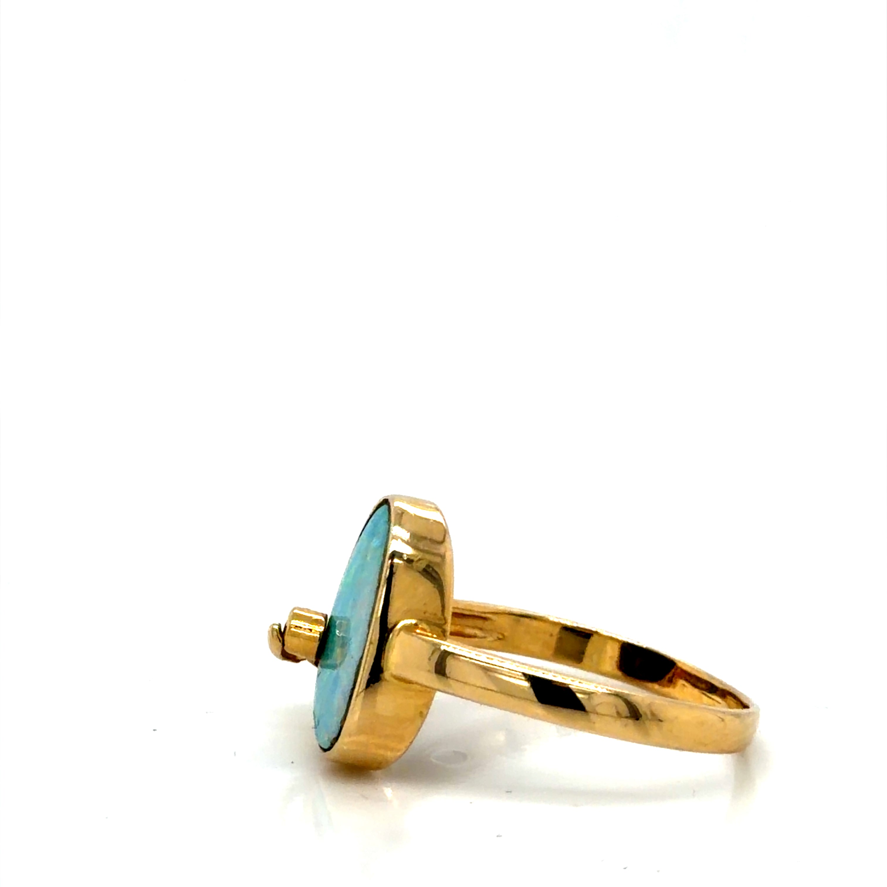 14k Gold Fancy Opal Ring 3.9g