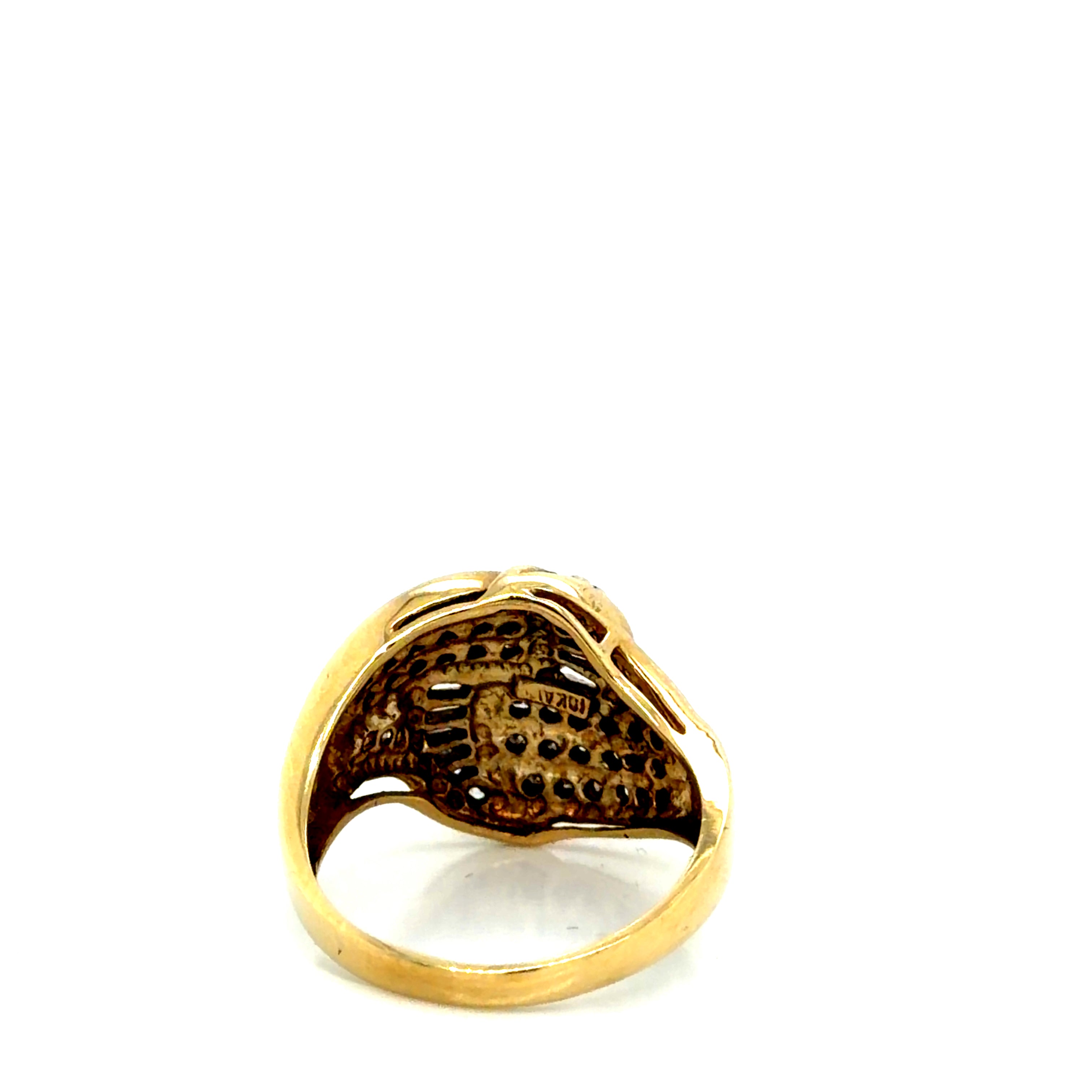 10k Yellow Gold Diamond Ring 3.69g