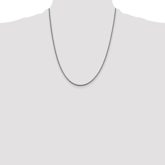 14k White Gold 1.4mm Franco Chain