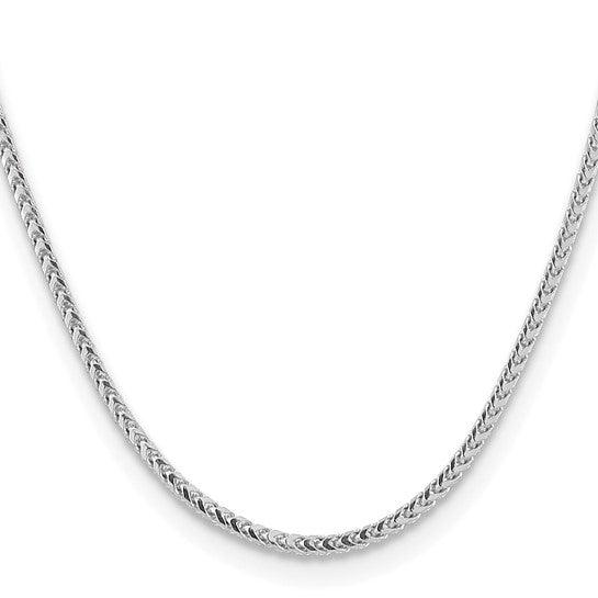 14k White Gold 3.0mm Franco Chain