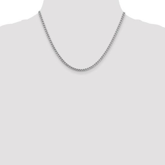 14k White Gold 3.0mm Franco Chain