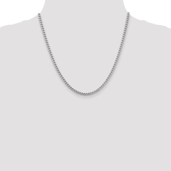 14k White Gold 3.0mm Franco Chain
