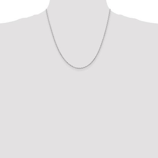 14k White Gold 1.85mm Diamond Cut Quadruple Rope Chain