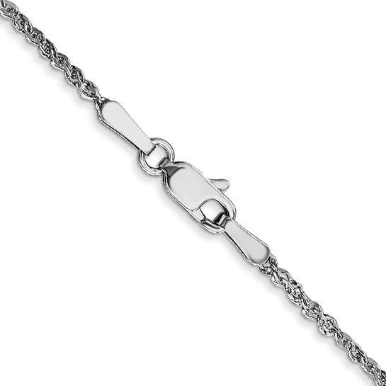 14K White Gold 14" 1.7mm Ropa Chain