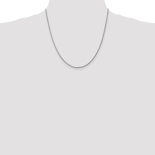 14k White Gold 1.6mm Round Snake Chain
