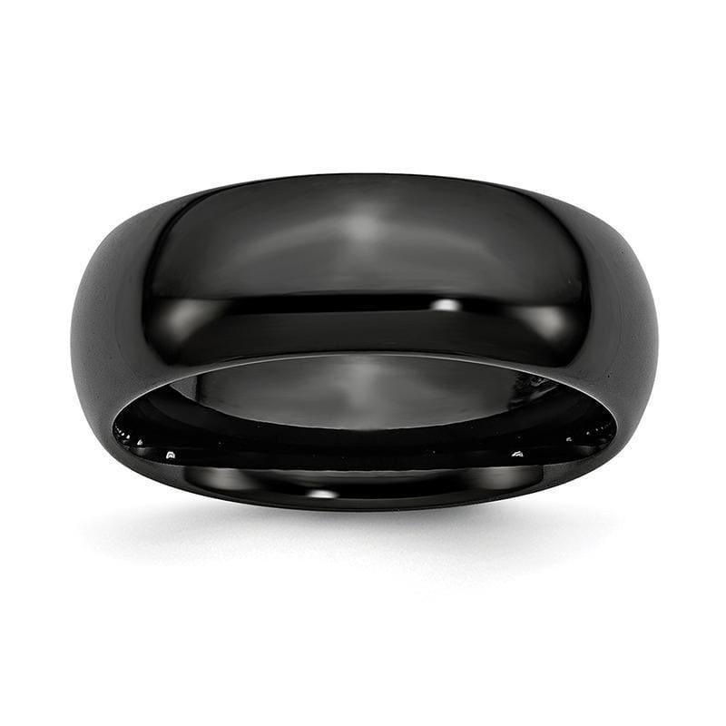 Black Ceramic 8mm Polished Band - Seattle Gold Grillz