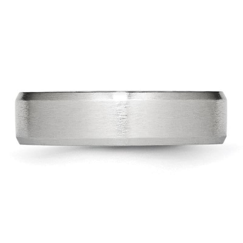 Cobalt Beveled Edge All Satin 6mm Band - Seattle Gold Grillz
