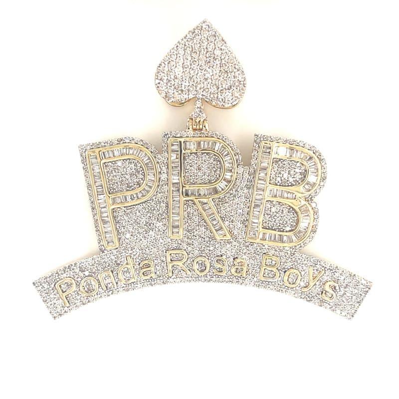 Diamond Ponda Rosa Boys Pendant - Seattle Gold Grillz