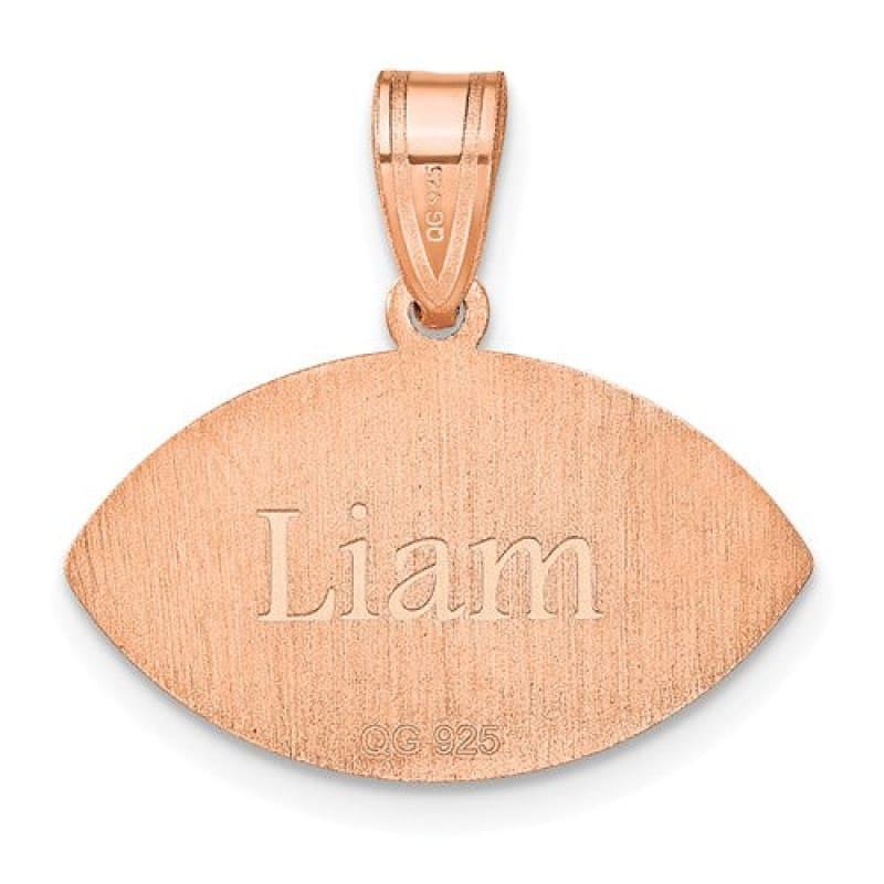 Football Number & Name Pendant - Seattle Gold Grillz