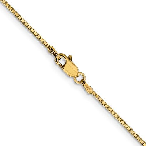Gold 1.1mm Box Chain - Seattle Gold Grillz