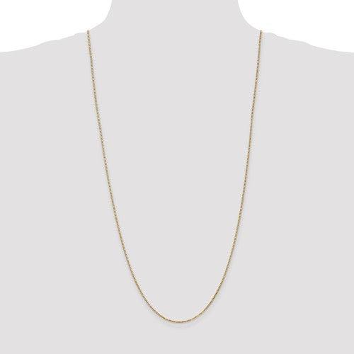 Gold 1.30mm Box Chain - Seattle Gold Grillz