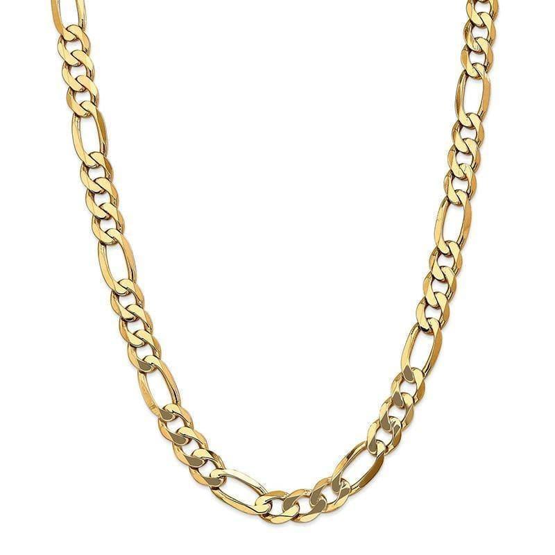 Gold 10mm Light Concave Figaro Chain - Seattle Gold Grillz
