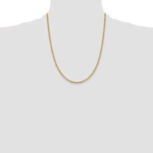 Gold 2.4mm Flat Anchor Chain - Seattle Gold Grillz