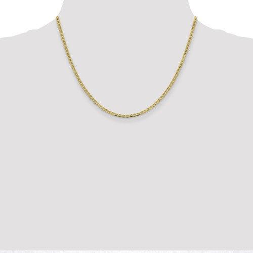 Gold 2.4mm Flat Anchor Chain - Seattle Gold Grillz