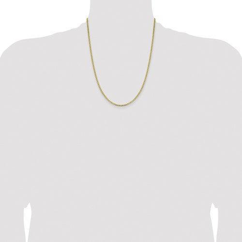 Gold 2.4mm Flat Anchor Chain - Seattle Gold Grillz