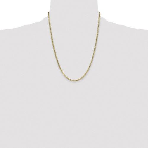 Gold 3.20mm Semi-Solid Anchor Chain - Seattle Gold Grillz
