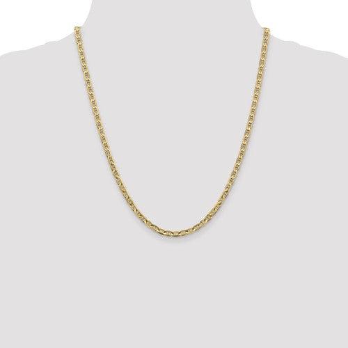 Gold 3.75mm Concave Anchor Chain - Seattle Gold Grillz