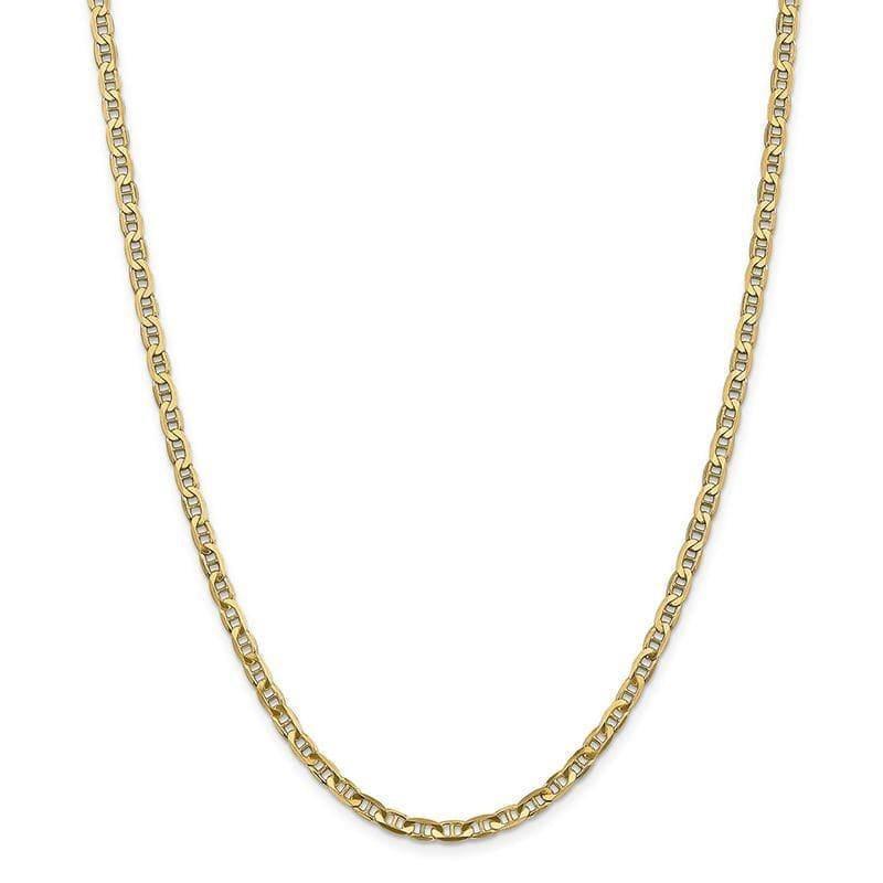 Gold 3.75mm Concave Anchor Chain - Seattle Gold Grillz