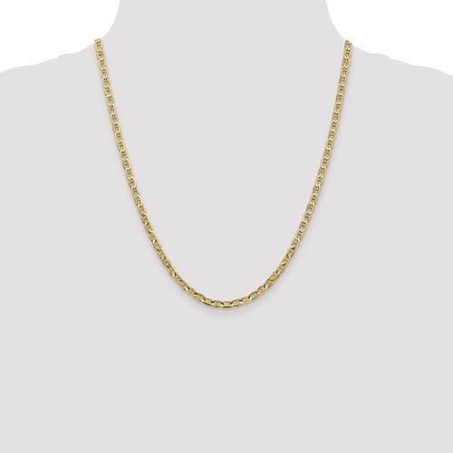 Gold 3.75mm Concave Anchor Chain - Seattle Gold Grillz