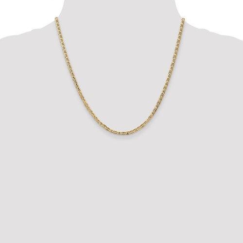 Gold 3mm Concave Anchor Chain - Seattle Gold Grillz