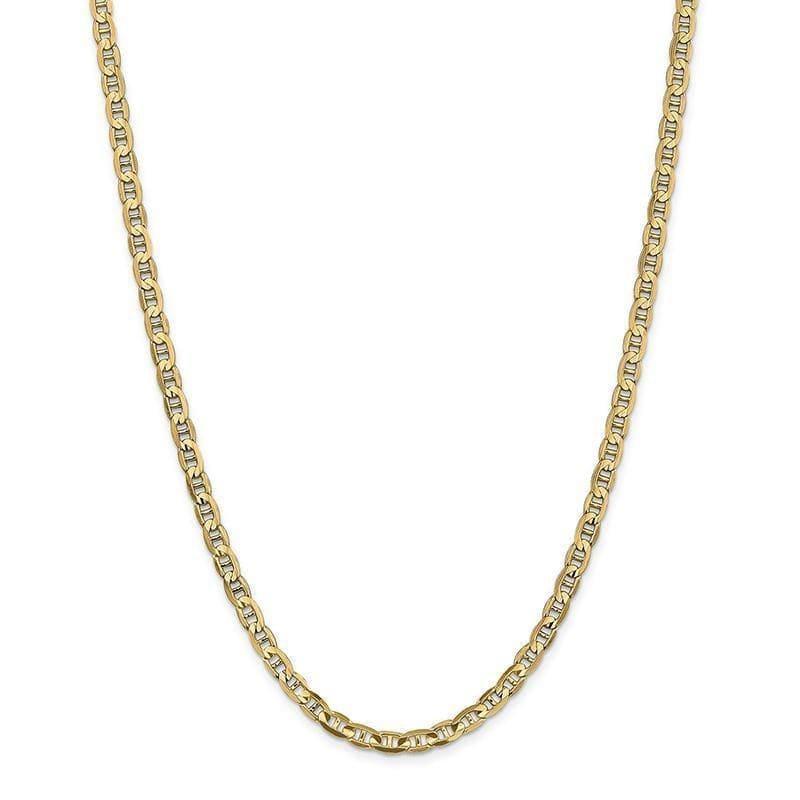 Gold 4.5mm Concave Anchor Chain - Seattle Gold Grillz