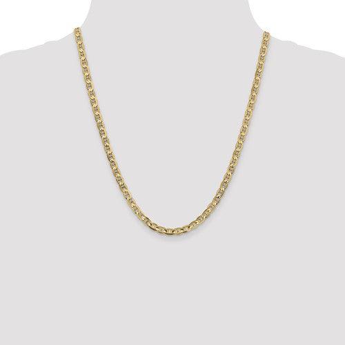 Gold 4.5mm Concave Anchor Chain - Seattle Gold Grillz