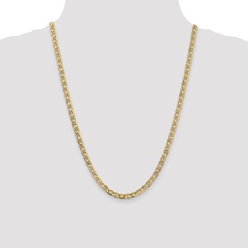 Gold 4.5mm Concave Anchor Chain - Seattle Gold Grillz