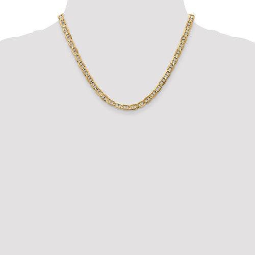 Gold 5.25mm Concave Anchor Chain - Seattle Gold Grillz