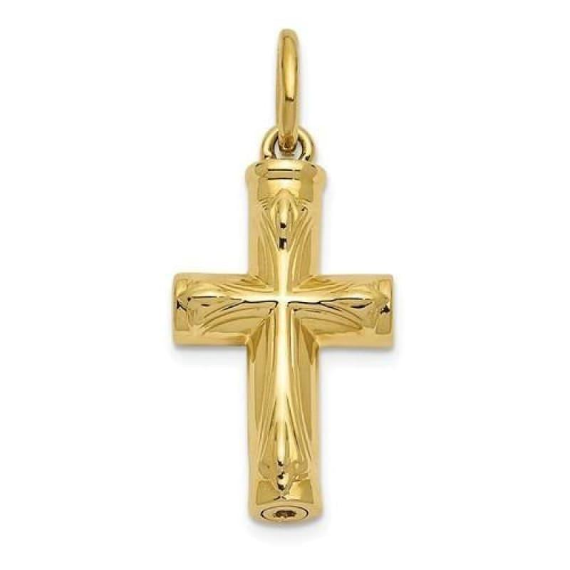 Gold Cross Ash Holder Pendant - Seattle Gold Grillz