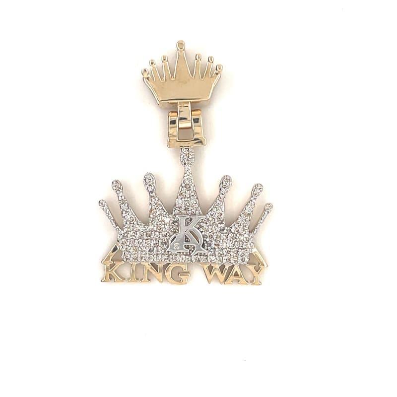 Gold Diamond Kingway Pendant - Seattle Gold Grillz