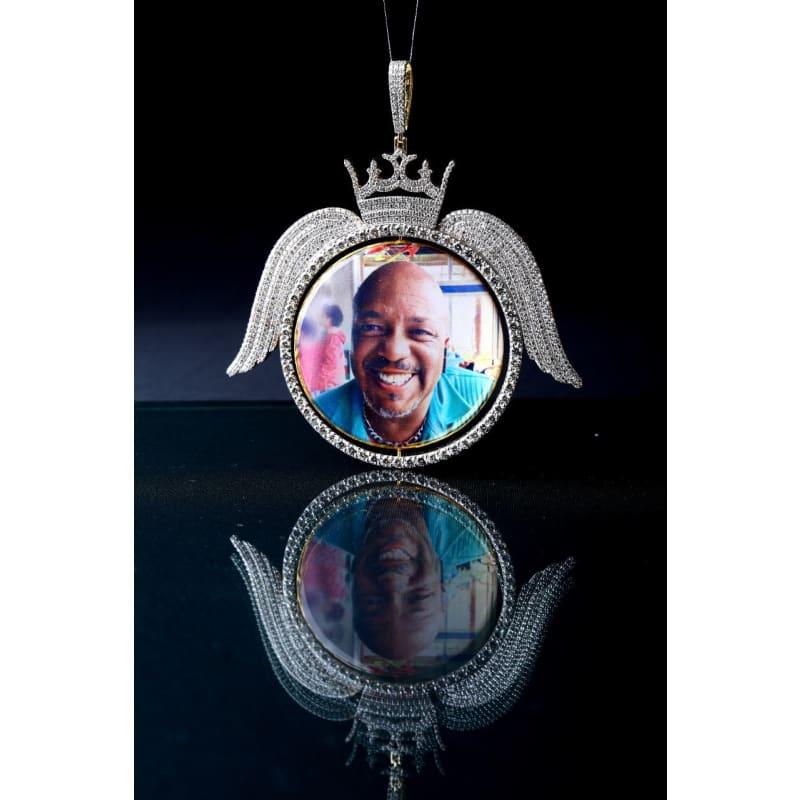 Gold Diamond Memory Pic Pendant - Seattle Gold Grillz