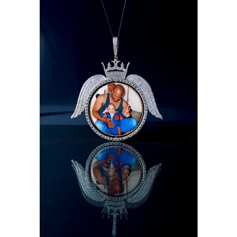 Gold Diamond Memory Pic Pendant - Seattle Gold Grillz