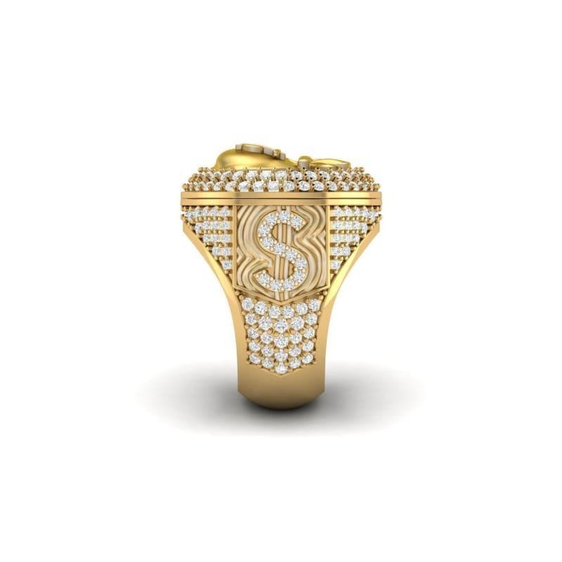 Gold Diamond Moneybag Ring - Seattle Gold Grillz