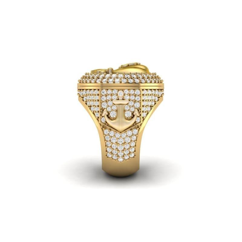 Gold Diamond Moneybag Ring - Seattle Gold Grillz