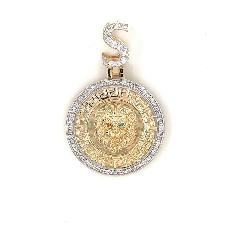 Gold Lion Birthstone Diamond Pendant - Seattle Gold Grillz