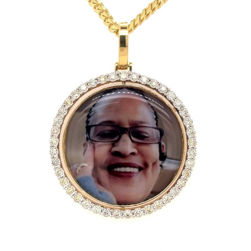 Gold Reversible Memory Picture Pendant - Seattle Gold Grillz