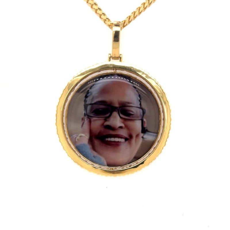 Gold Reversible Memory Picture Pendant - Seattle Gold Grillz