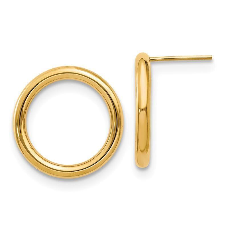 Leslie's 14K Circle Post Earrings - Seattle Gold Grillz