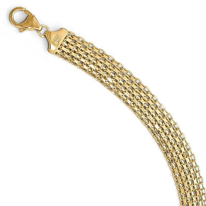 Leslie's 14k Polished Bracelet - Seattle Gold Grillz