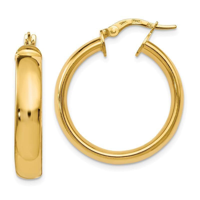 Leslie's 14k Polished Earrings - Seattle Gold Grillz