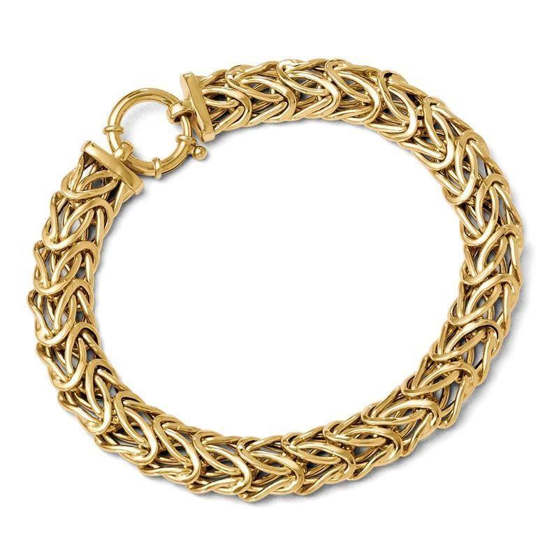 Leslie's 14k Polished Fancy Link Bracelet - Seattle Gold Grillz