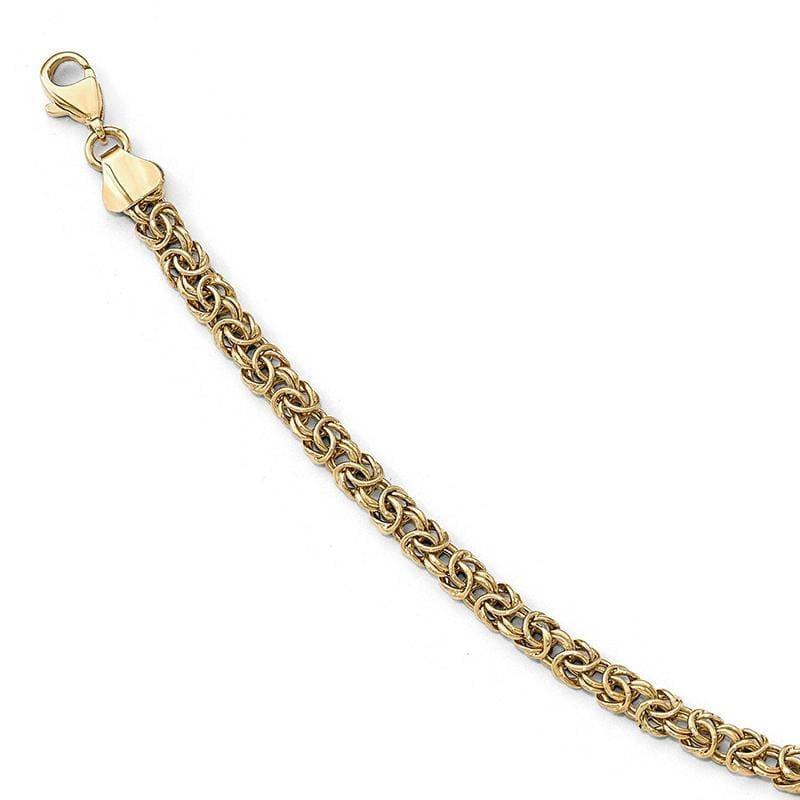 Leslie's 14k Polished Fancy Link Bracelet - Seattle Gold Grillz