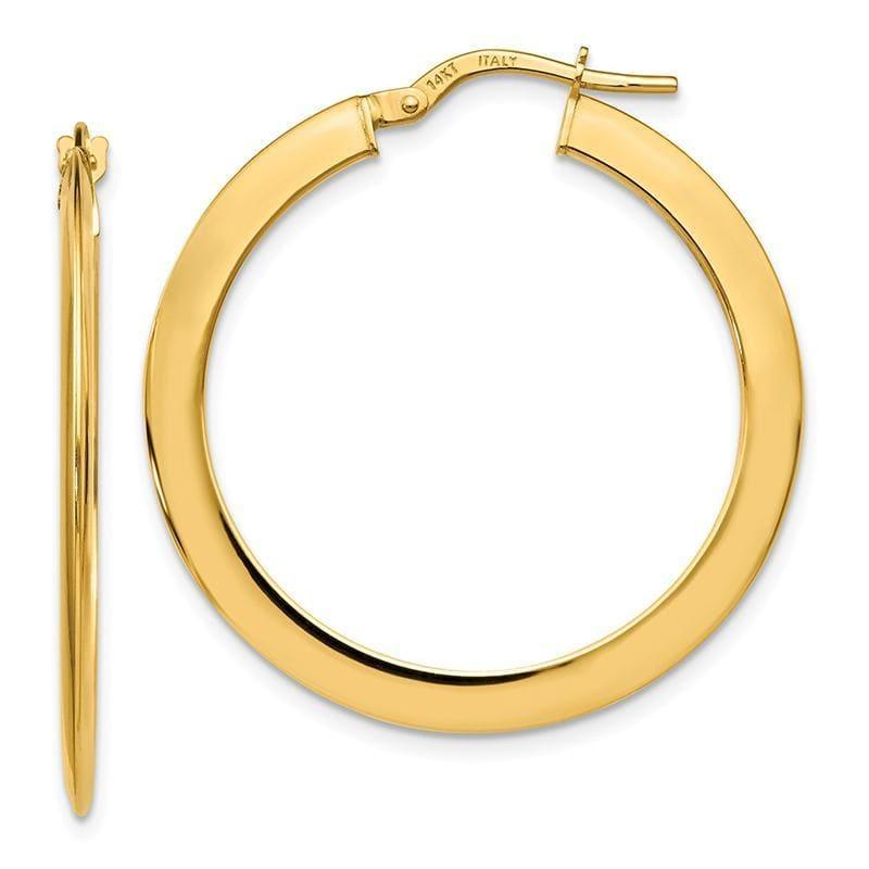 Leslie's 14k Polished Hoop Earrings - Seattle Gold Grillz