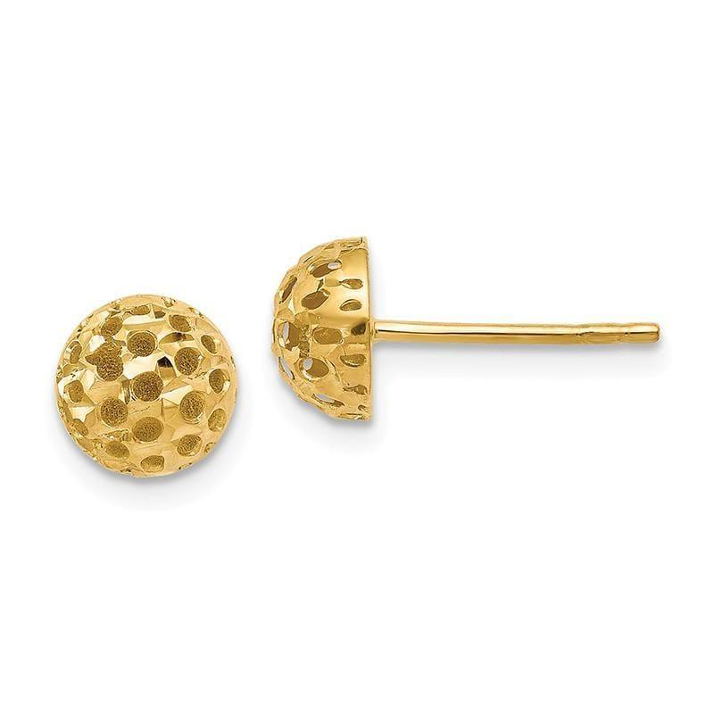 Leslie's 14k Polished Post Earrings - Seattle Gold Grillz