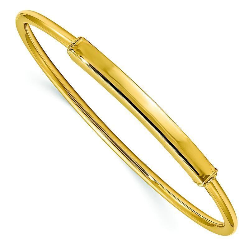 Leslie's 14K Polished Pull Apart Bangle - Seattle Gold Grillz