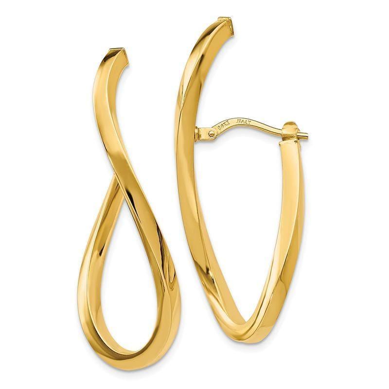 Leslie's 14k Polished Twisted Hoop Earrings - Seattle Gold Grillz