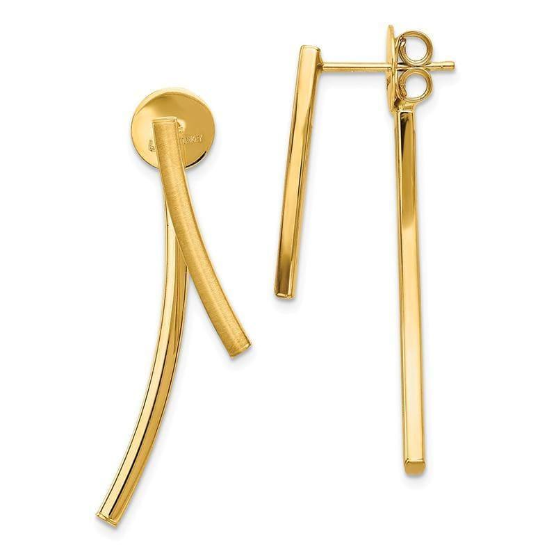 Leslie's 14k Post Gold Earrings - Seattle Gold Grillz