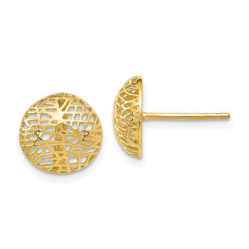Leslie's 14k Textured Post Earrings - Seattle Gold Grillz