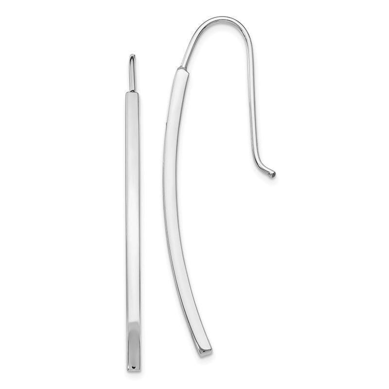 Leslie's 14k White Gold Polished Earrings - Seattle Gold Grillz