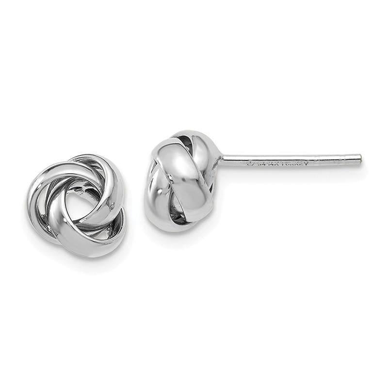 Leslie's 14k White Gold Polished Post Earrings - Seattle Gold Grillz